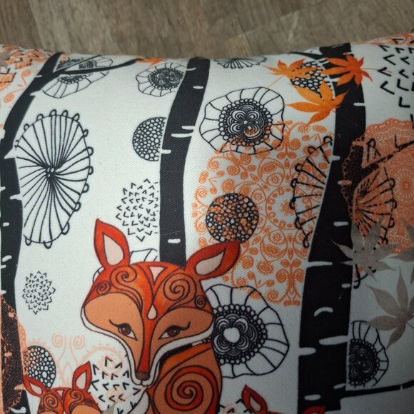 Deny Designs Fox Pattern Throw Pillow 16" x 16" 100% Polyester Fiber - Picture 3 of 6